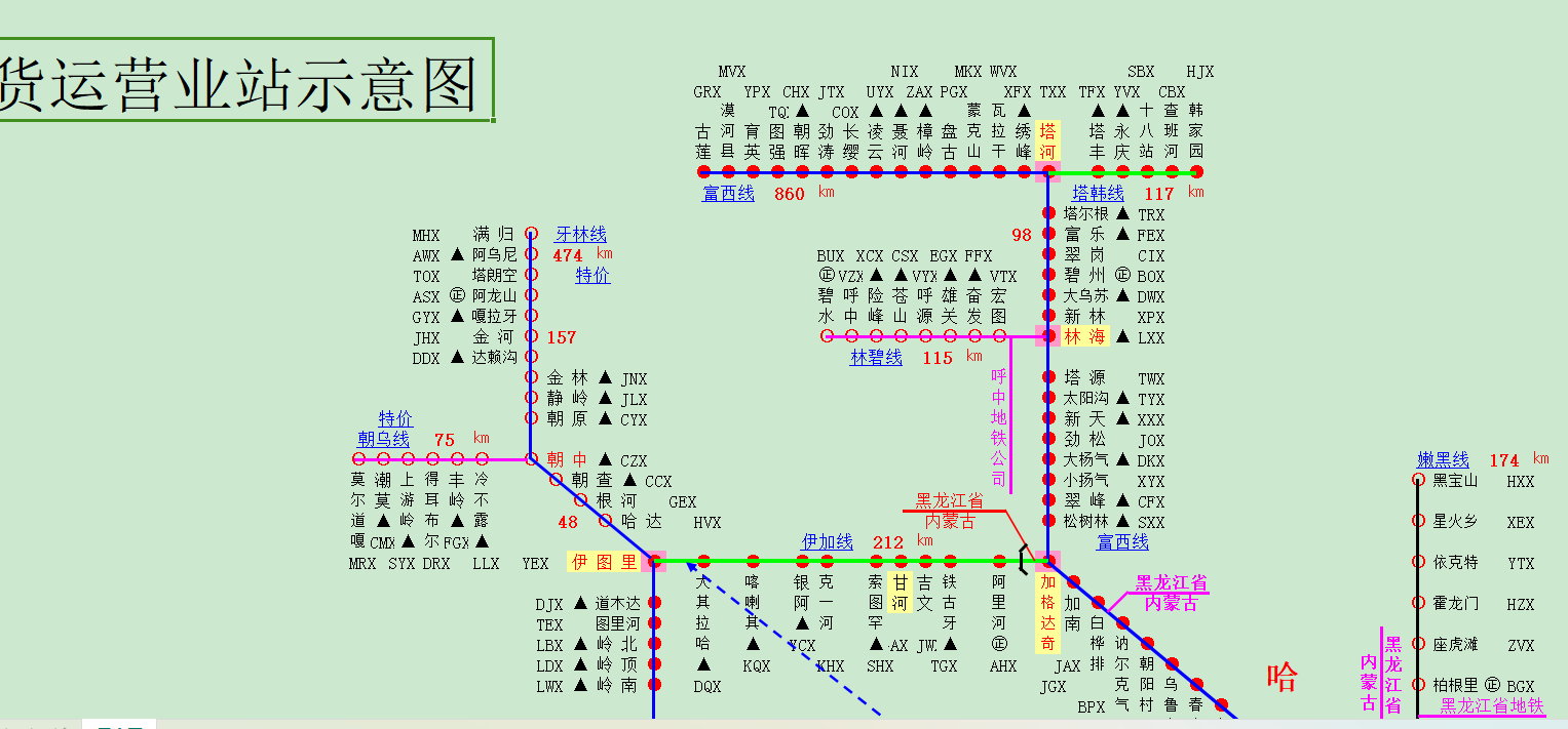 全国铁路货运营业站示意图-1